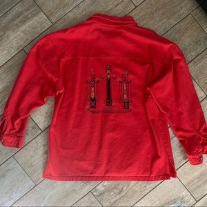 Vintage 90s Aztec cave painting design shirt